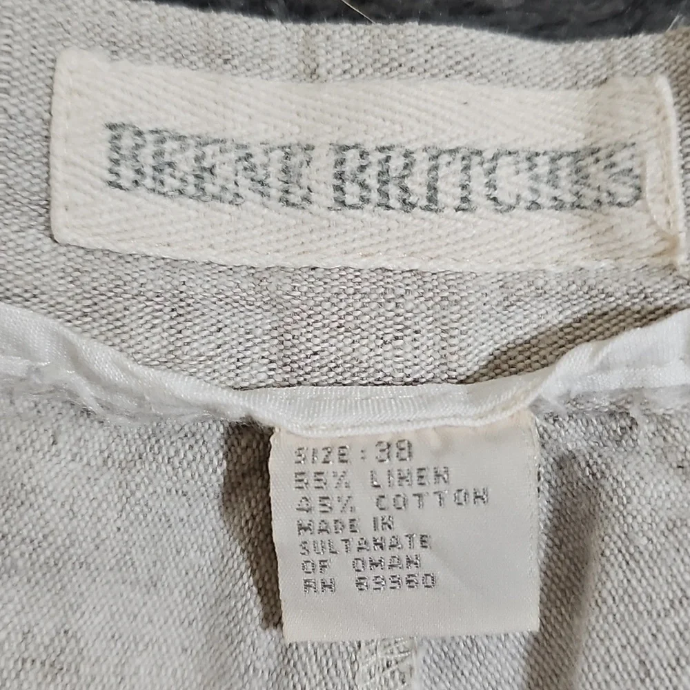 Beene Britches Men’s Linen Cotton Blend Sandstone Shorts Size 38